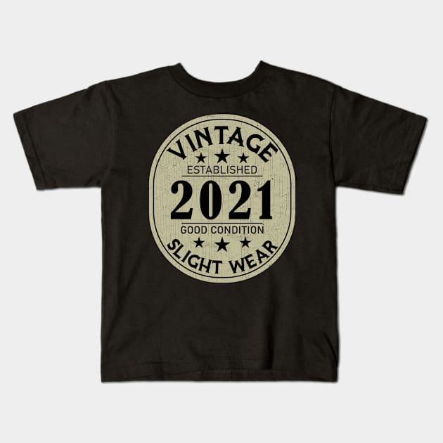 2021 Vintage - Good Condition Slight Wear Kids T-Shirt by Stacy Peters Art